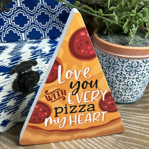 NEW! 🍕Large Pepperoni Pizza Slice Wood Sign - Picture 5 of 7